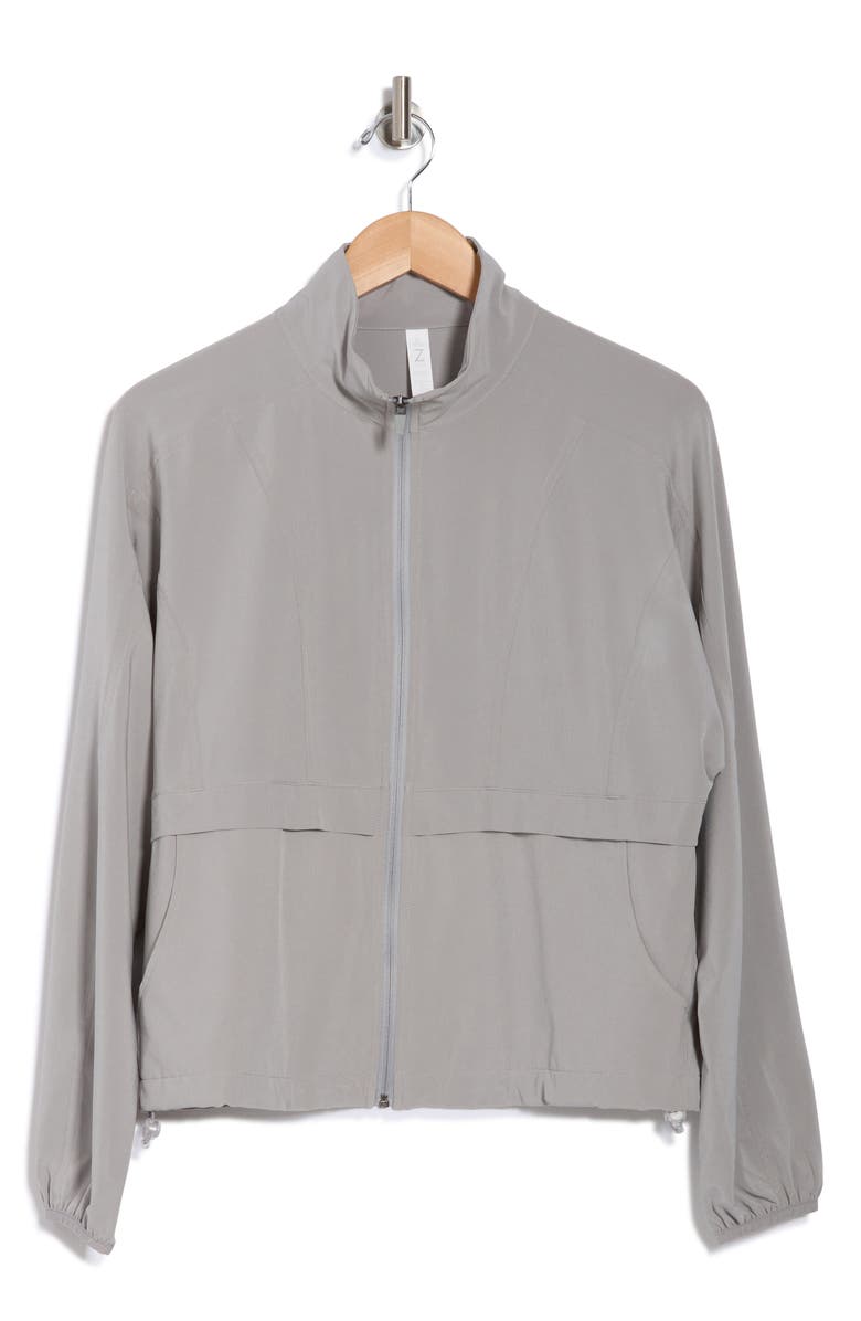 Z by Zella Interval Zip Up Jacket, Alternate, color, Grey Ultimate
