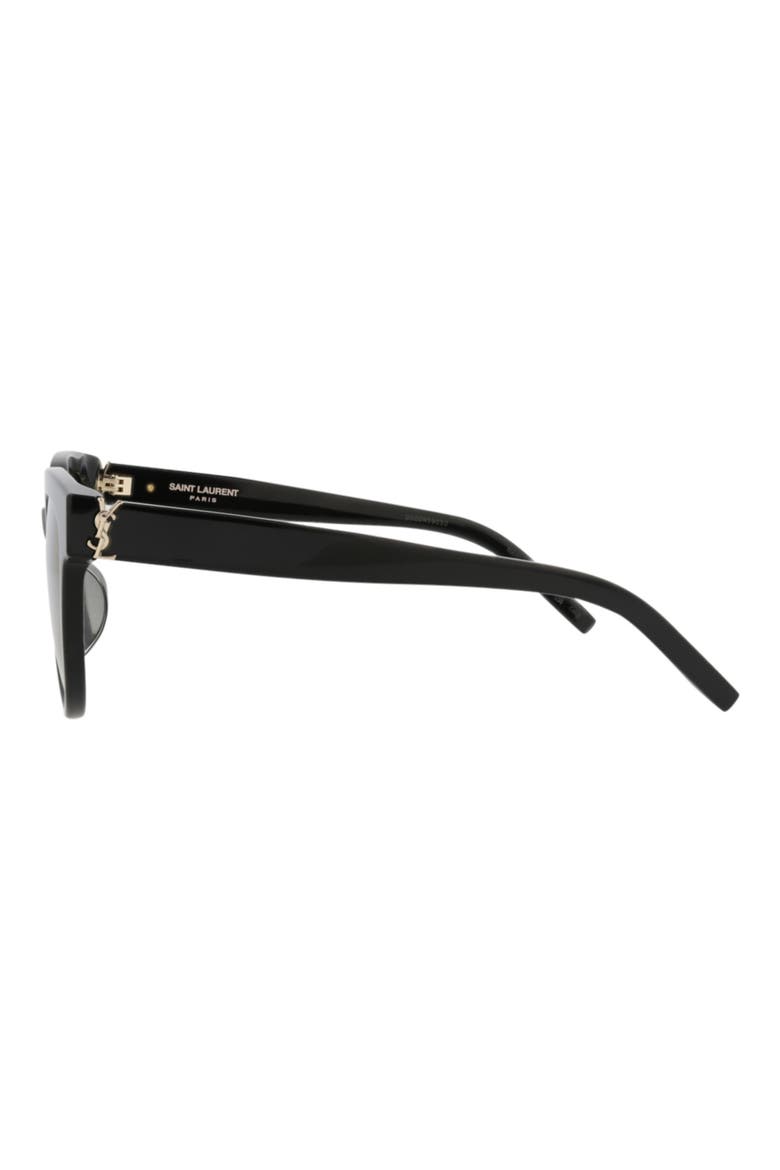 55mm Cat Eye Sunglasses, Alternate, color, BLACK BLACK GREY/GRY