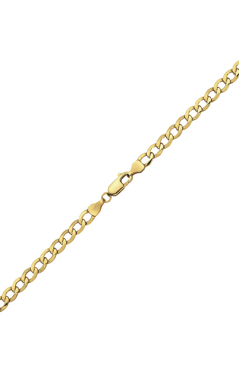 BEST SILVER Flat Curb Link Bracelet, Alternate, color,