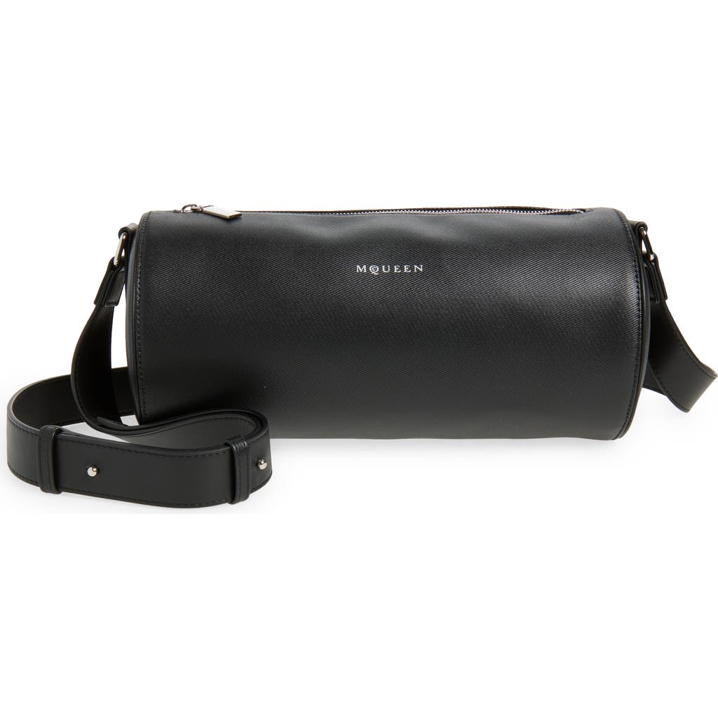 Alexander Mcqueen Small Cylindrical Crossbody Bag With Metal Hardware In Multi