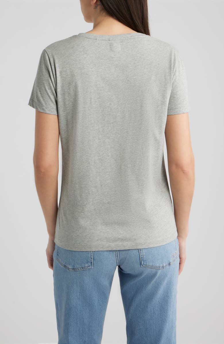 BOSS Orange Elove Short Sleeve Cotton T-Shirt, Alternate, color, Open Grey