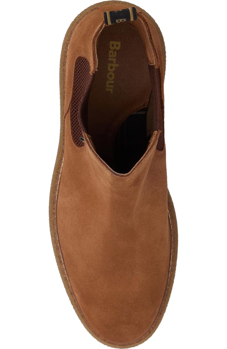 Barbour Tinstone Lugged Chelsea Boot, Alternate, color, Toffee Suede