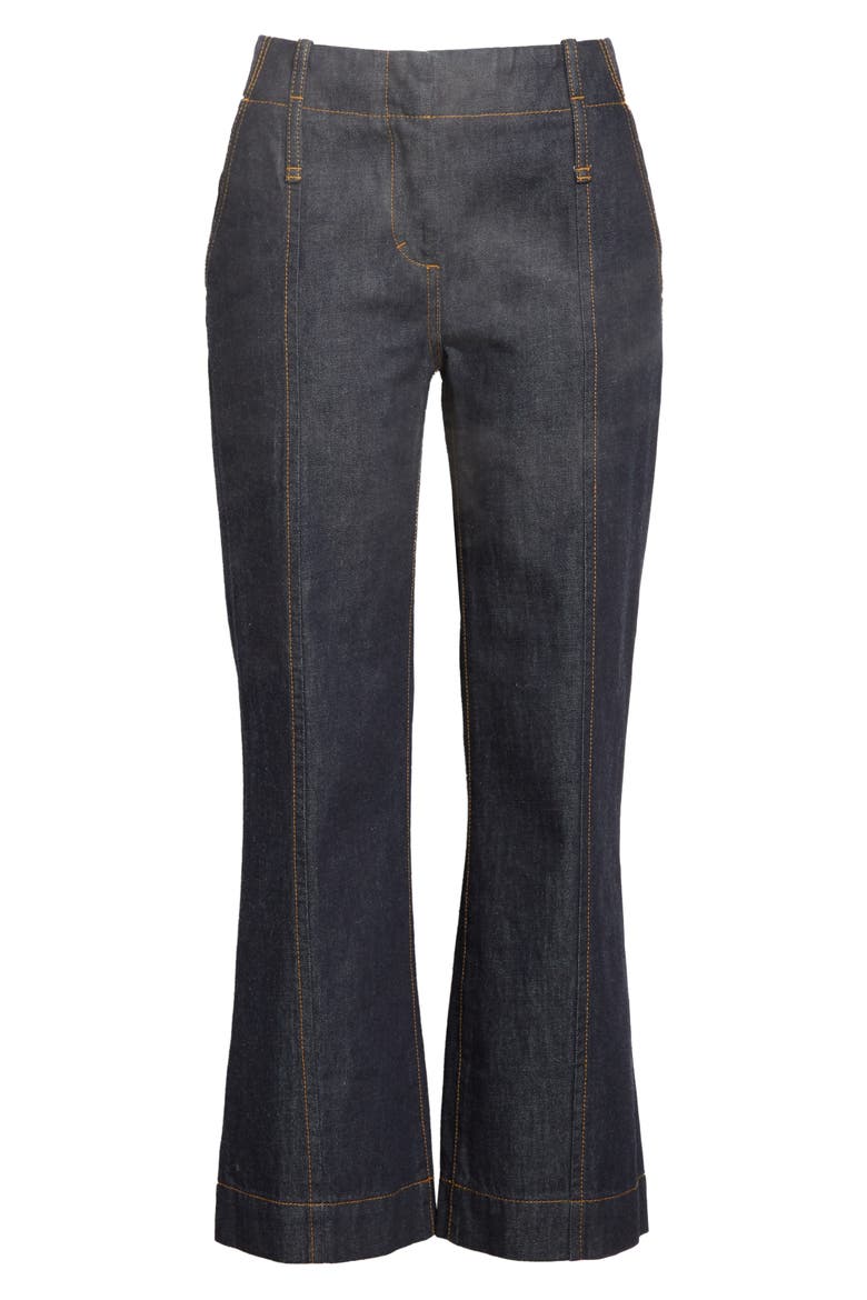 Crop Flare Nonstretch Jeans, Alternate, color, RESIN RINSE