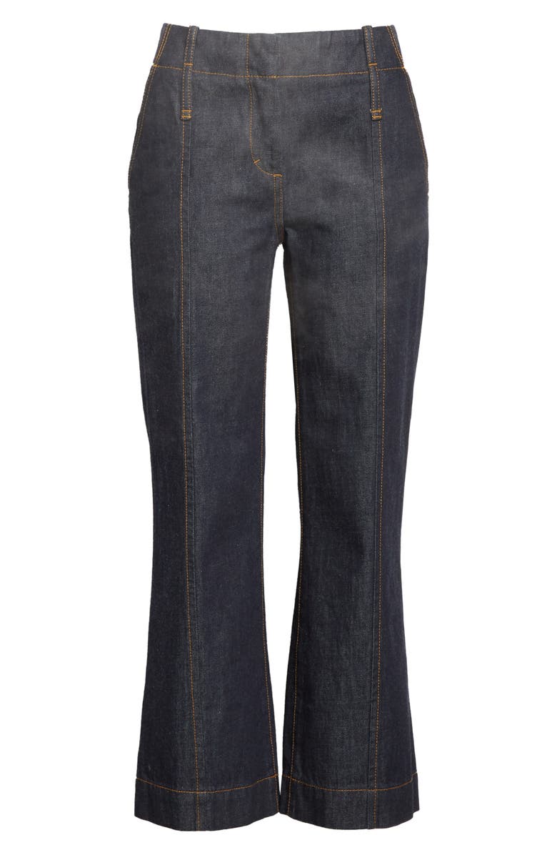 Tory Burch Crop Flare Nonstretch Jeans, Alternate, color, 