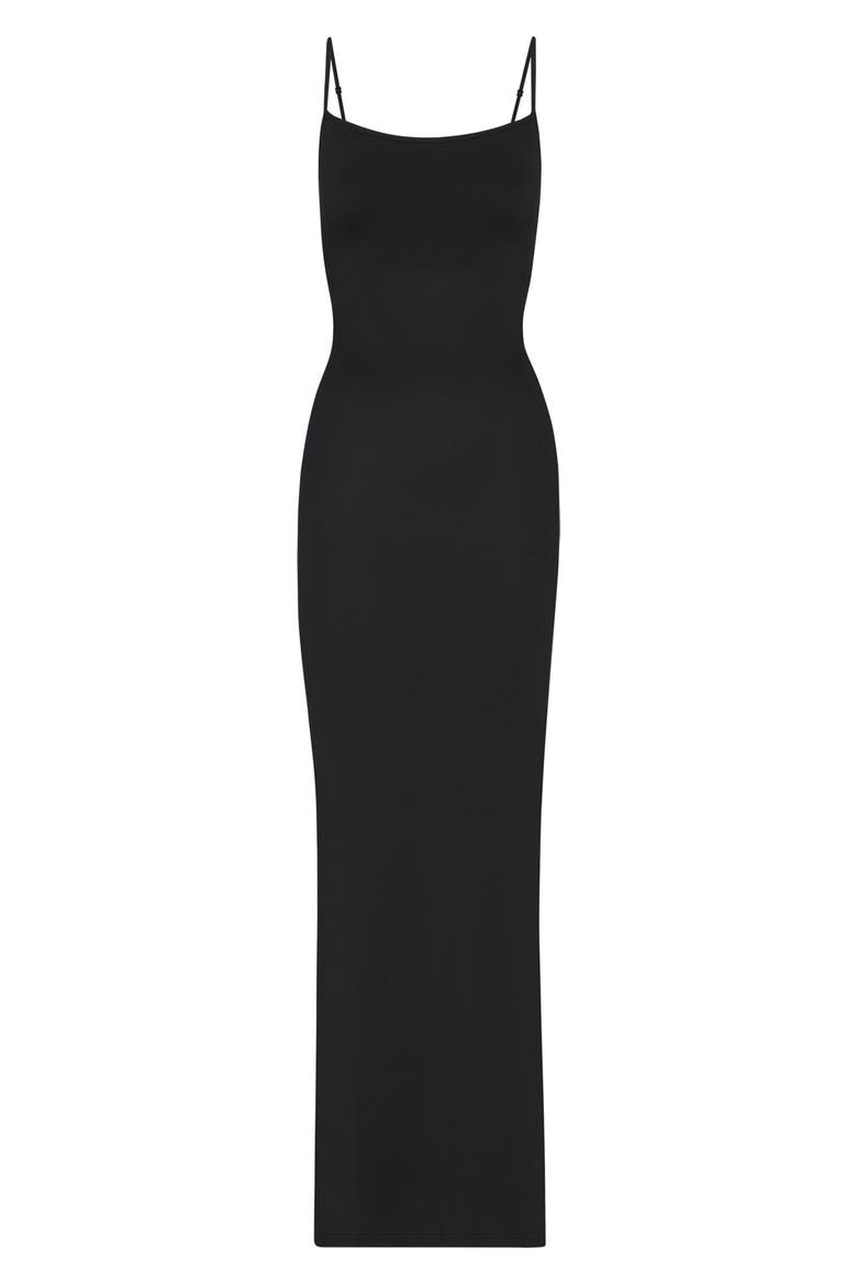 Smooth Lounge Low Back Cami Nightgown, Alternate, color, ONYX
