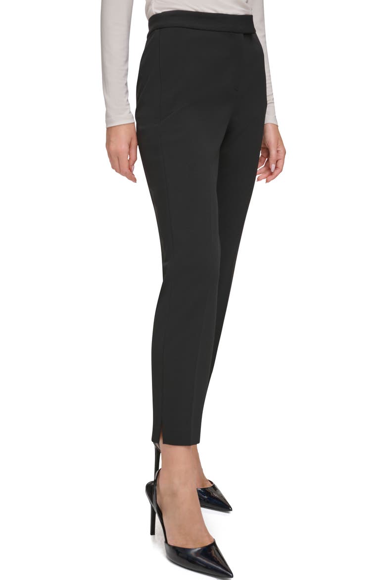 Foundation Slim Leg Career Pants, Alternate, color, BLACK