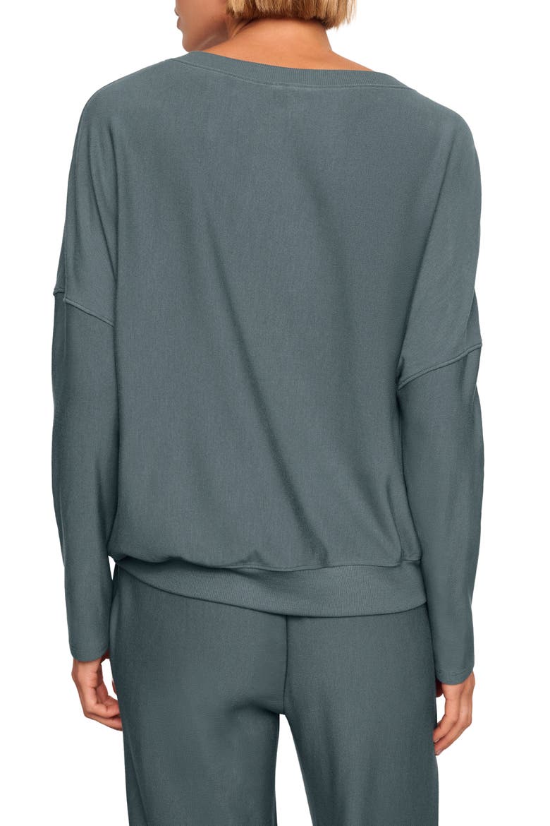 Softest Sweats Lounge Pullover, Alternate, color, STONE BLUE
