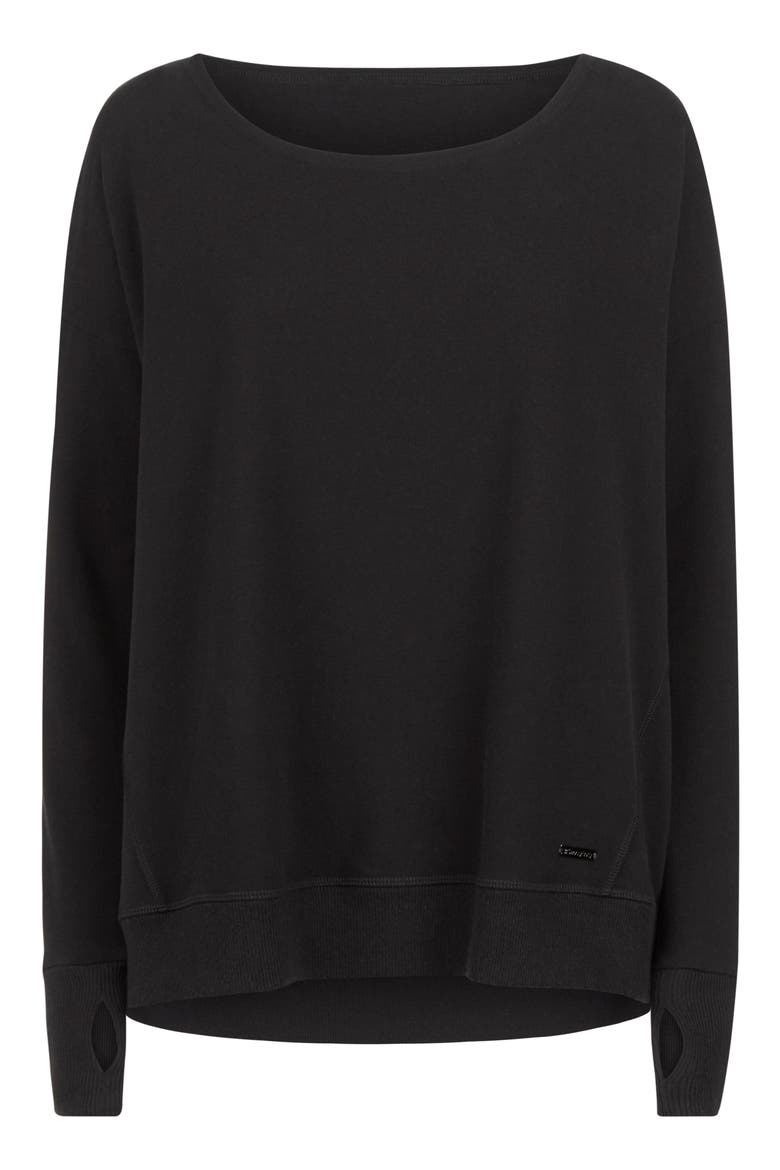 Luxe Simhasana Sweatshirt, Alternate, color, BLACK