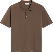 FRAME Washed Cotton Piqué Polo
