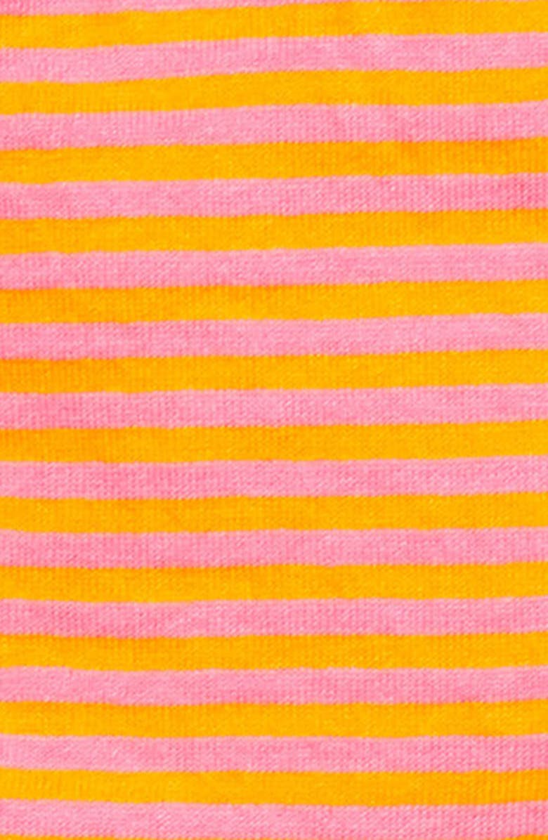 YanYan Patchwork Stripe Linen Blend Beanie, Alternate, color, Candy/ Orange Multi