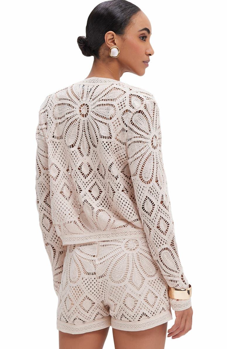 PatBO Flower Crochet Short, Alternate, color, 