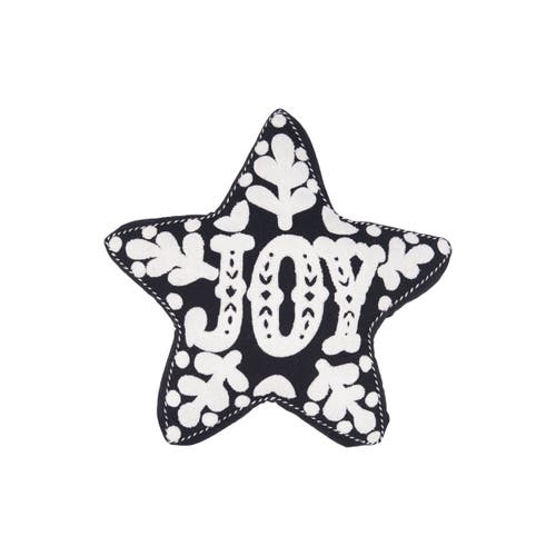Carol & Frank Onyx Joy Shaped Throw Pillow, 16" X 18" In Black