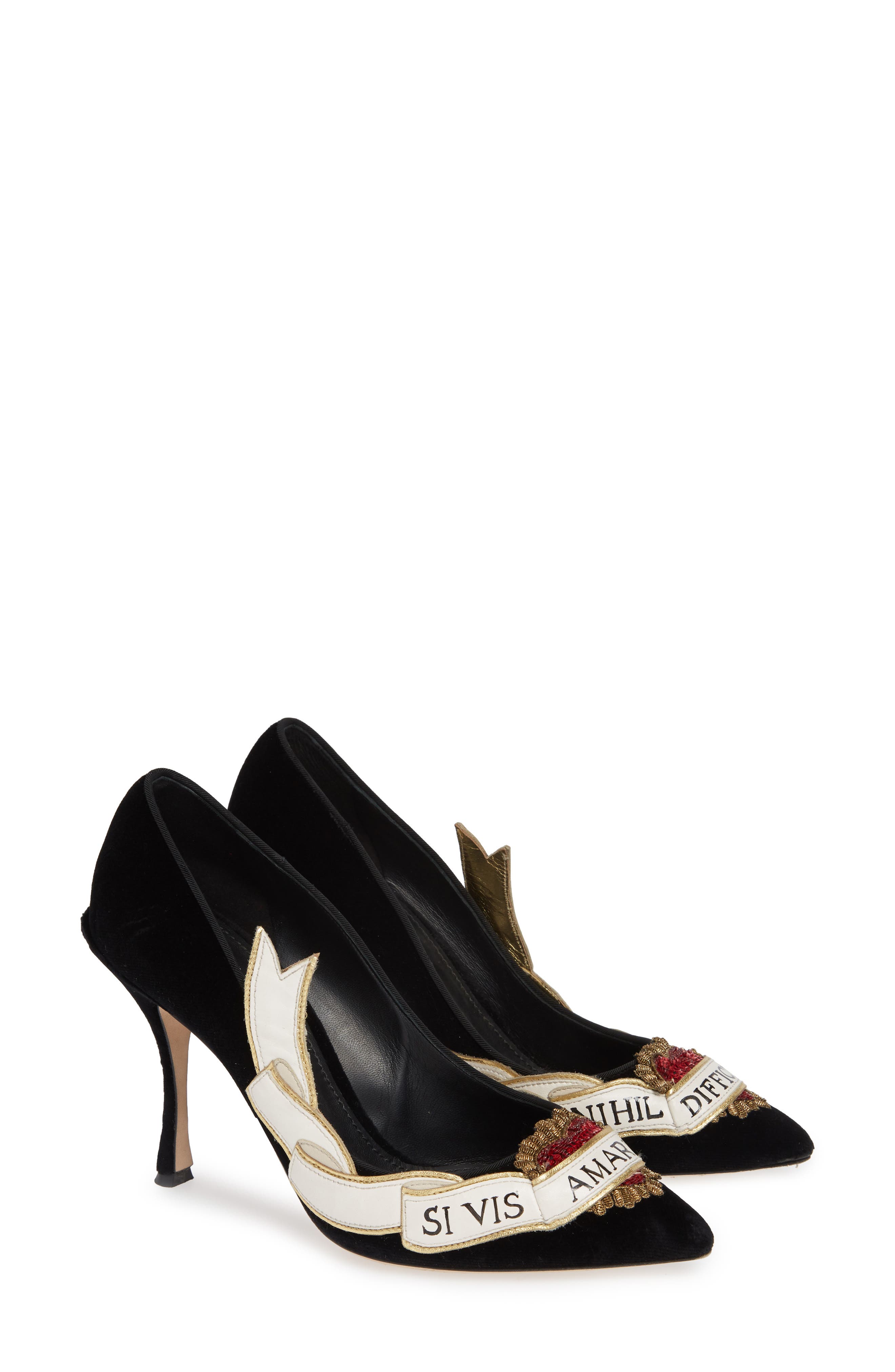 Dolce&Gabbana Amanti Sacred Heart Pump, Alternate, color, 