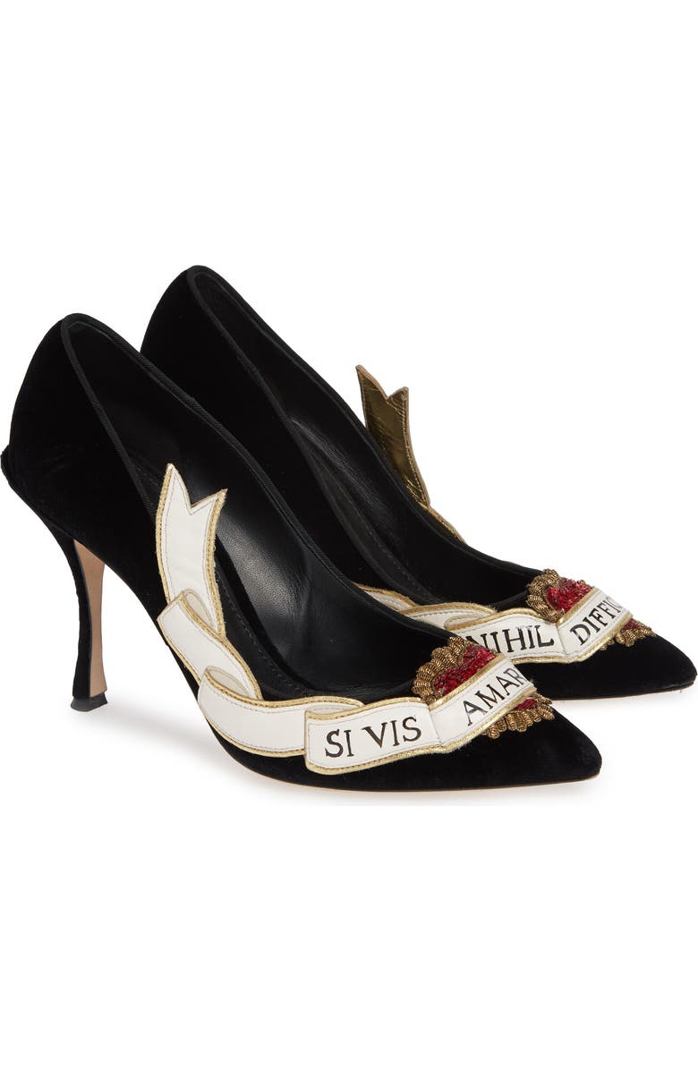 Dolce&Gabbana Amanti Sacred Heart Pump, Alternate, color,