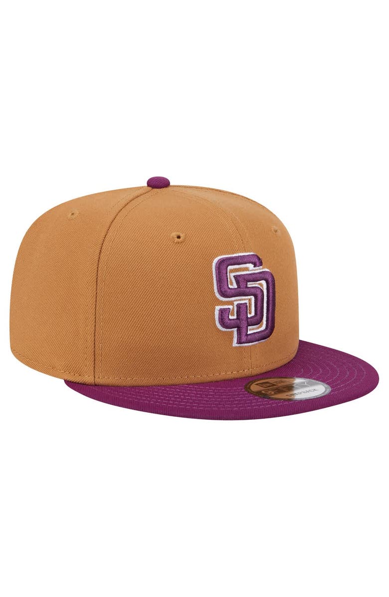 New Era Men's New Era Brown/Purple San Diego Padres Color Pack Two-Tone 9FIFTY Snapback Hat, Alternate, color, 