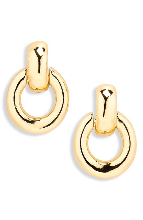 Demi Fine Doorknocker Drop Earrings