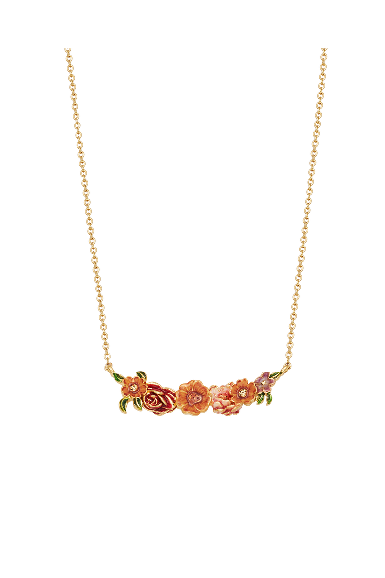 Eve Floral Choker Necklace, Alternate, color, Gold