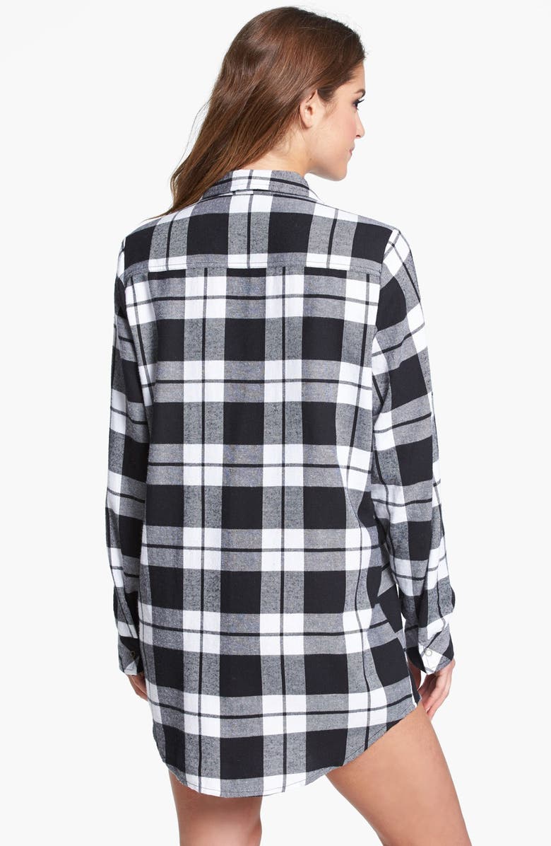 Make + Model Flannel Nightshirt, Alternate, color,