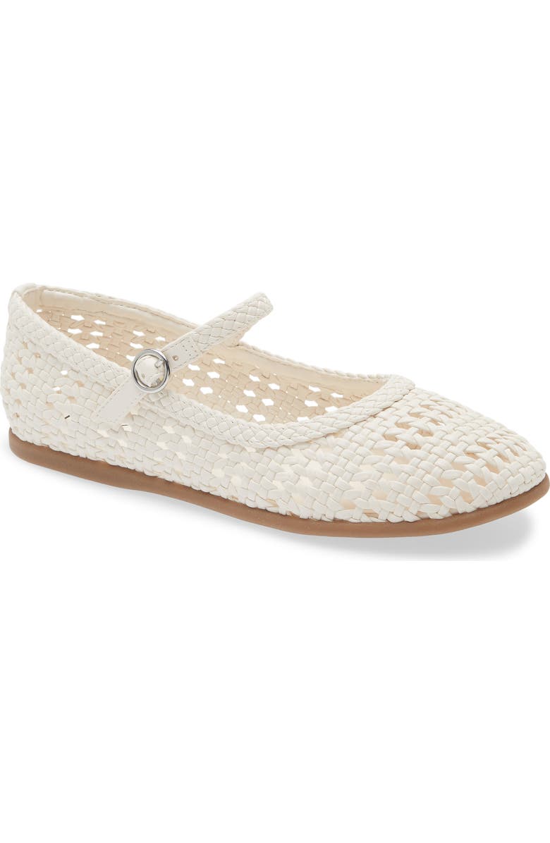 NORDSTROM RACK Kids' Mary Jane Flat, Main, color, Ivory