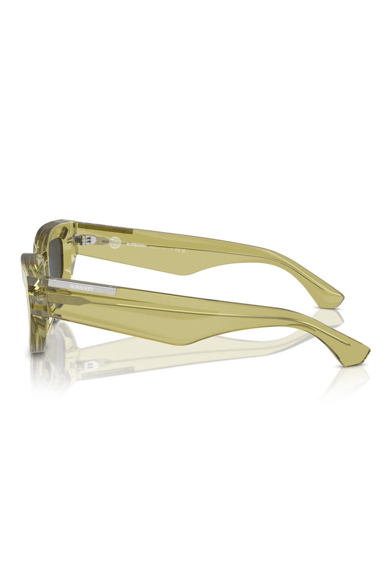 55mm Cat Eye Sunglasses, Alternate, color, GREEN