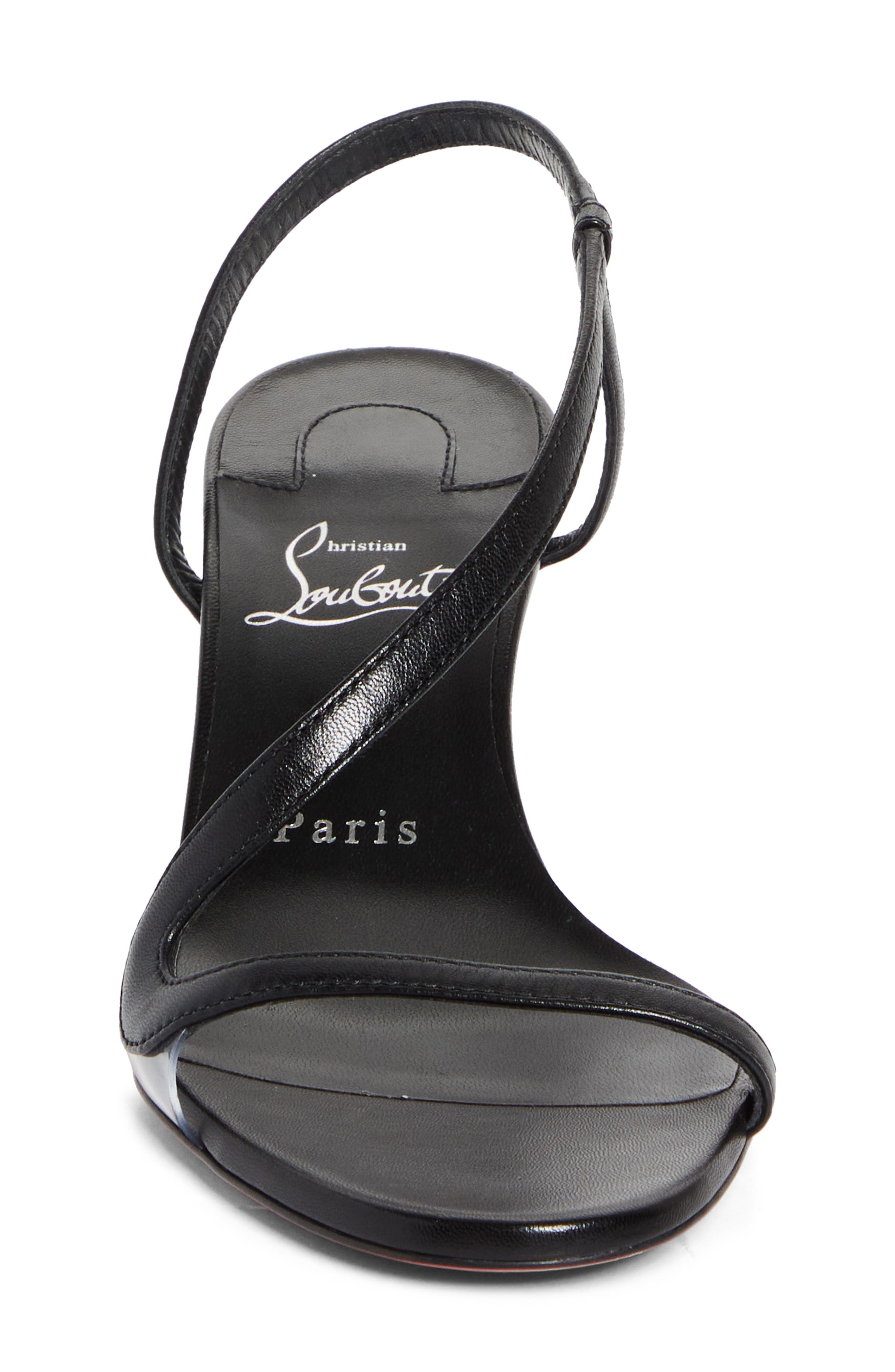 Christian Louboutin Rosalie Slingback Sandal, Alternate, color, Black