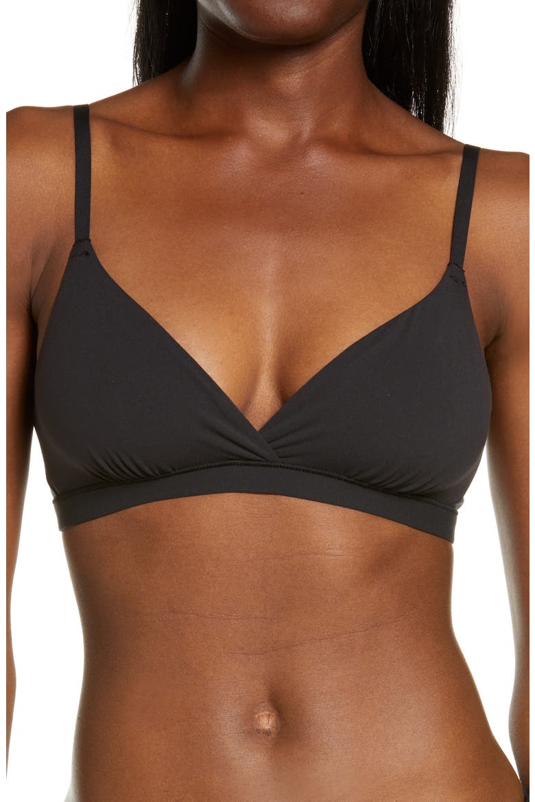 Fits Everybody Crossover Bralette, Main, color, ONYX