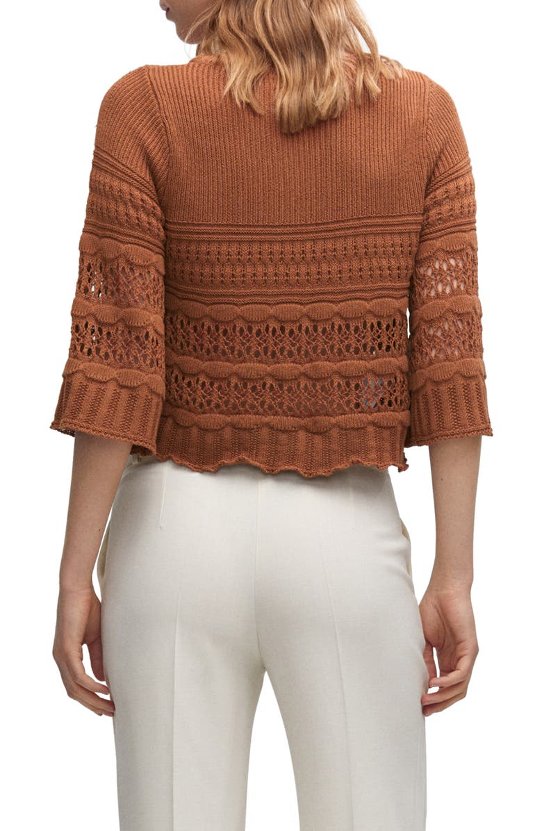 MANGO Openwork Sweater, Alternate, color,