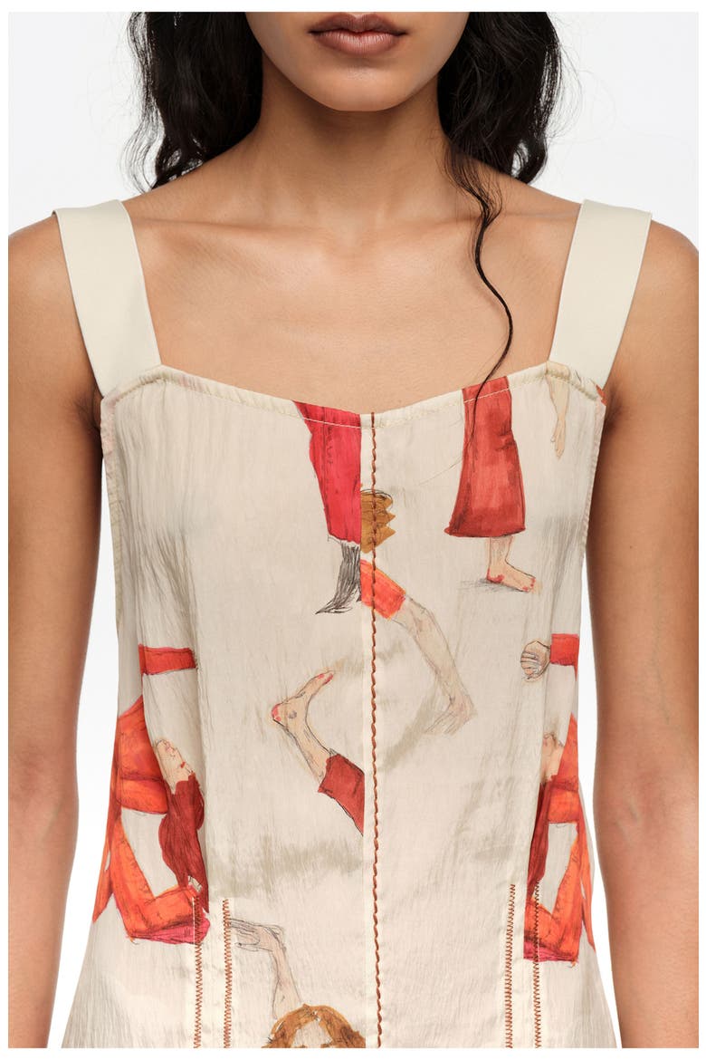 Dancers A-line strappy dress, Alternate, color, DANCERS