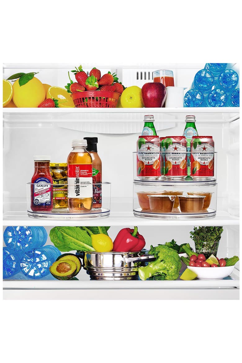Lazy Susan Organizer Set, Alternate, color, CLEAR