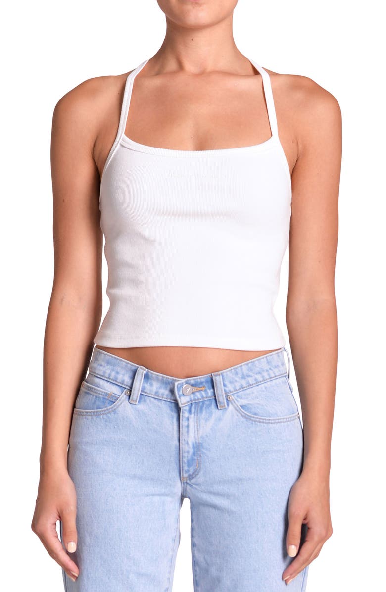ABRAND Heather Crop Rib Camisole, Main, color,