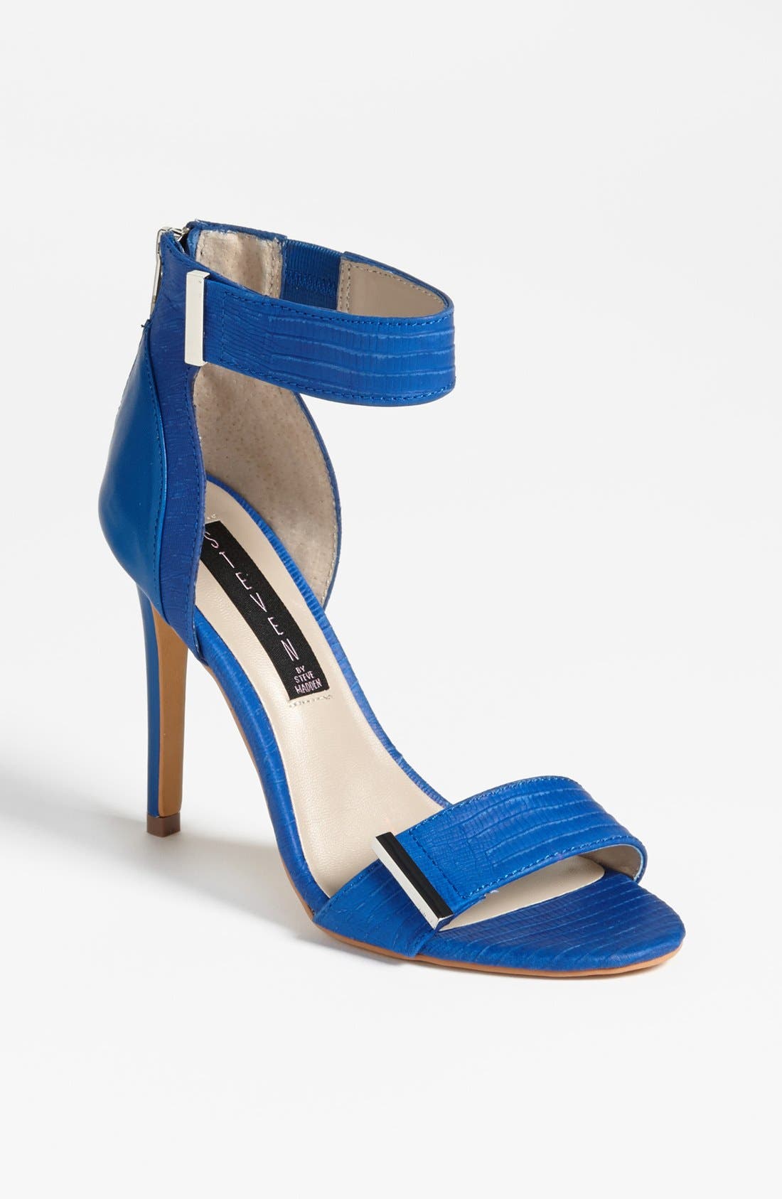 Steven by Steve Madden 'Lipsrvce' Sandal, Main, color, BLUE NUBUCK