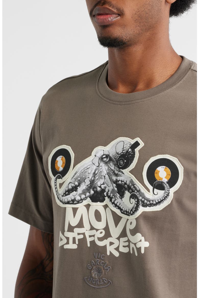 Move Different Graphic T-Shirt, Alternate, color, GRAPHITE