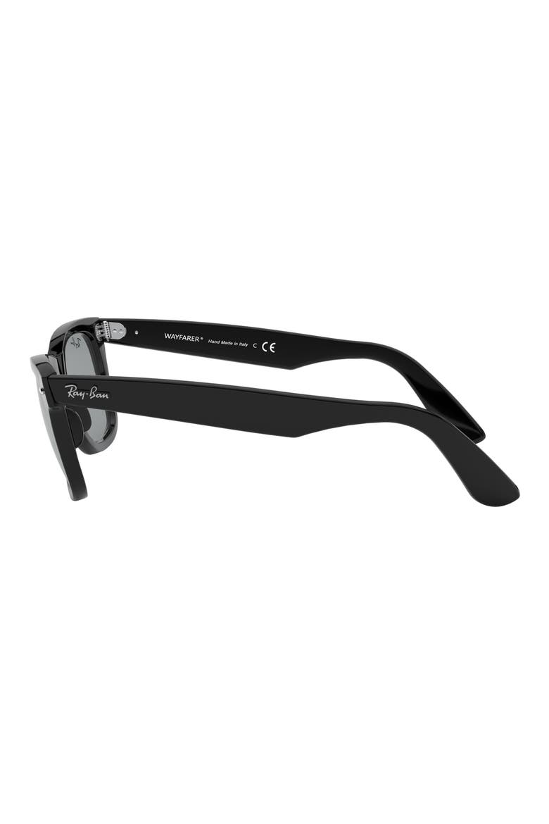 52mm Square Sunglasses, Alternate, color, BLACK / GREEN