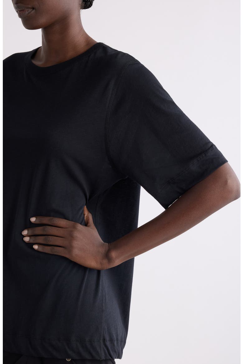 Hatro Oversize Cotton T-Shirt, Alternate, color, BLACK