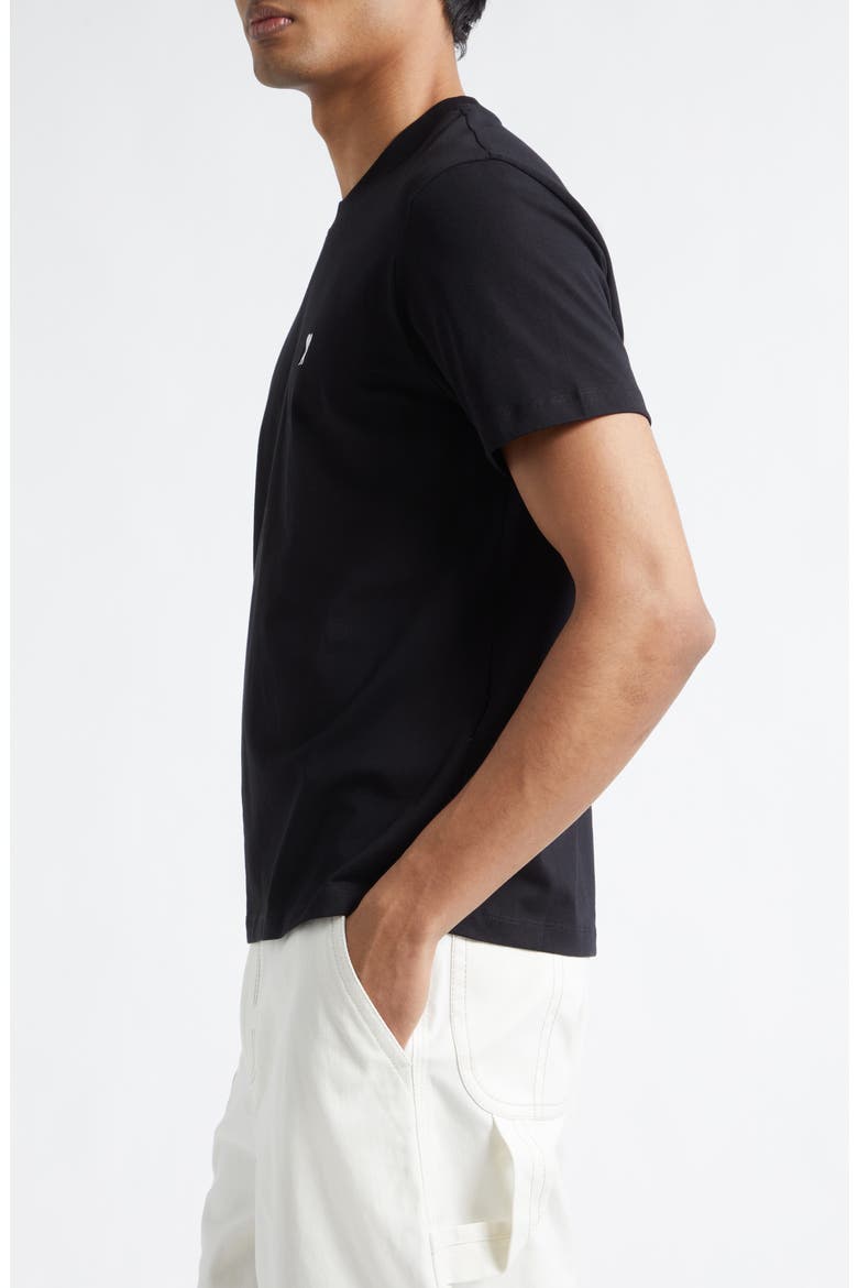 Ami de Coeur Cotton T-Shirt, Alternate, color, NOIR/ BLANC CREME