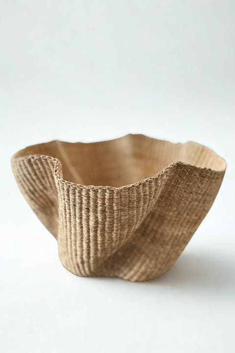 Handwoven Wave Basket