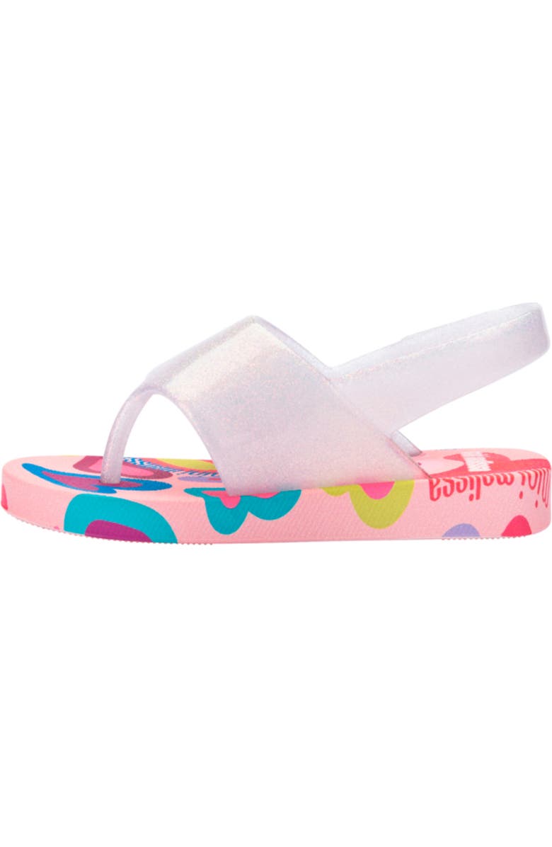 Mini Melissa Kids' Slingback Sandal, Alternate, color, Pink/ Glitter