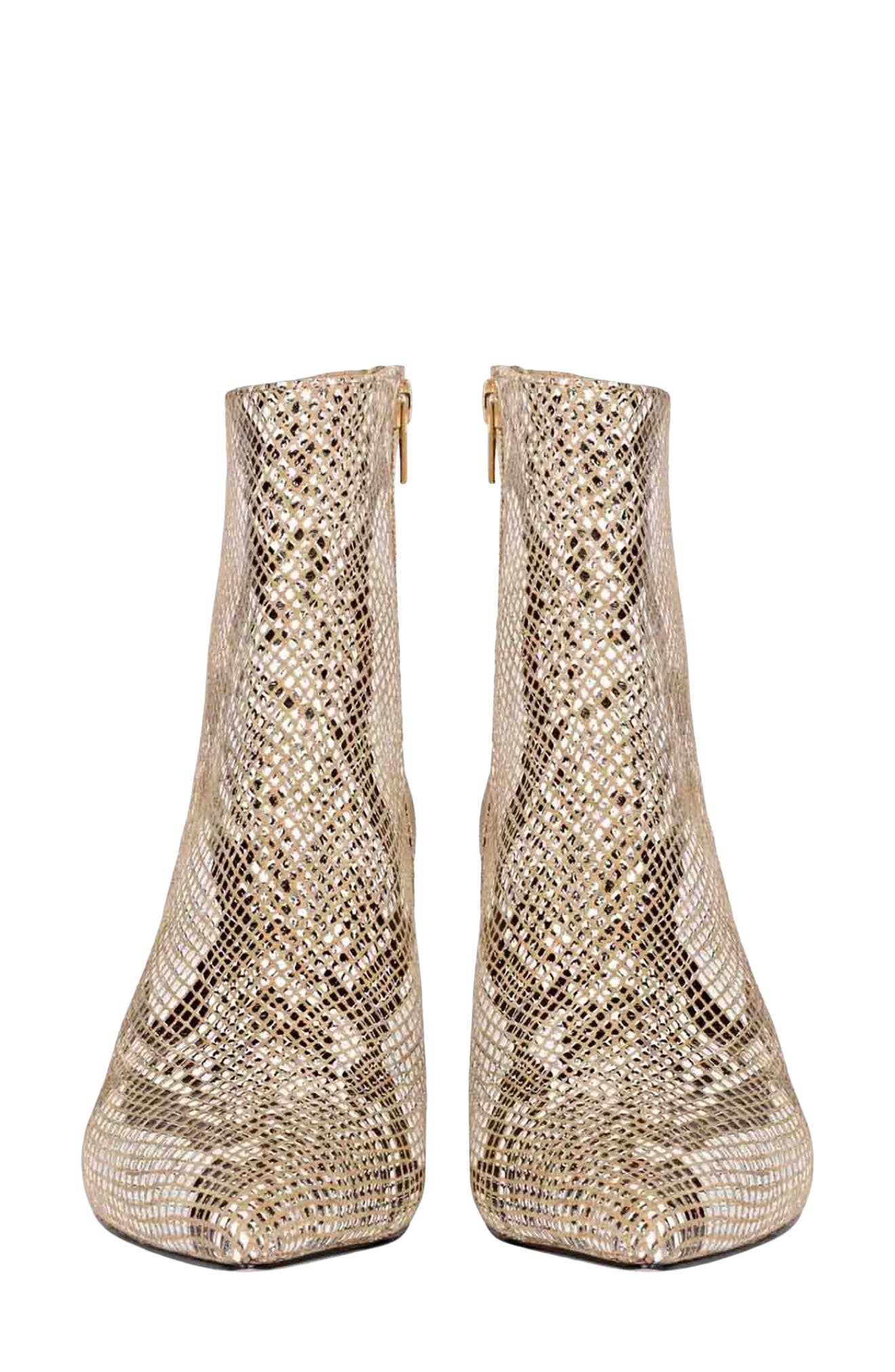 SAINT G Lottie Pointed Toe Bootie, Alternate, color, Beige