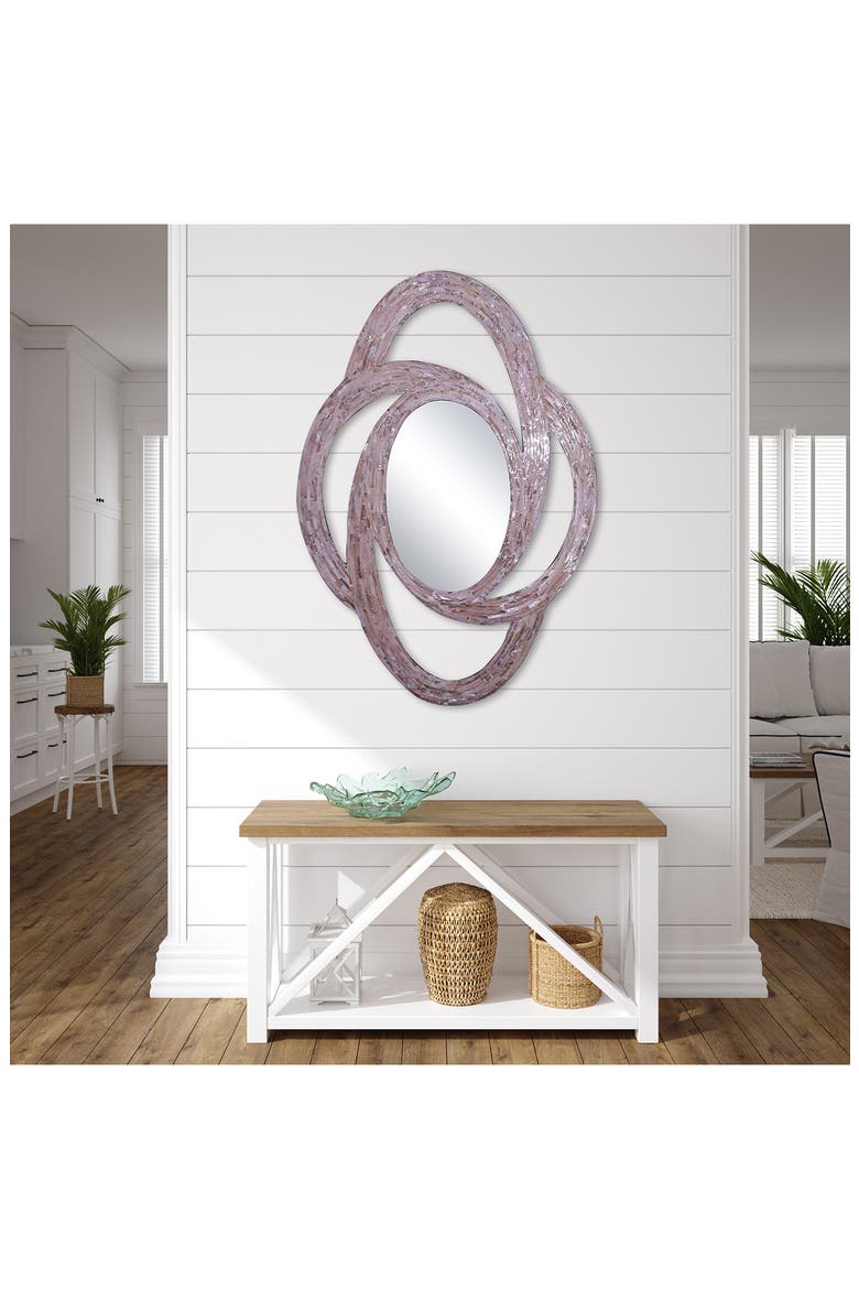 Rosey Mother of Pearl Framed Celtic Mirror - 26"x38", Alternate, color, MULTI