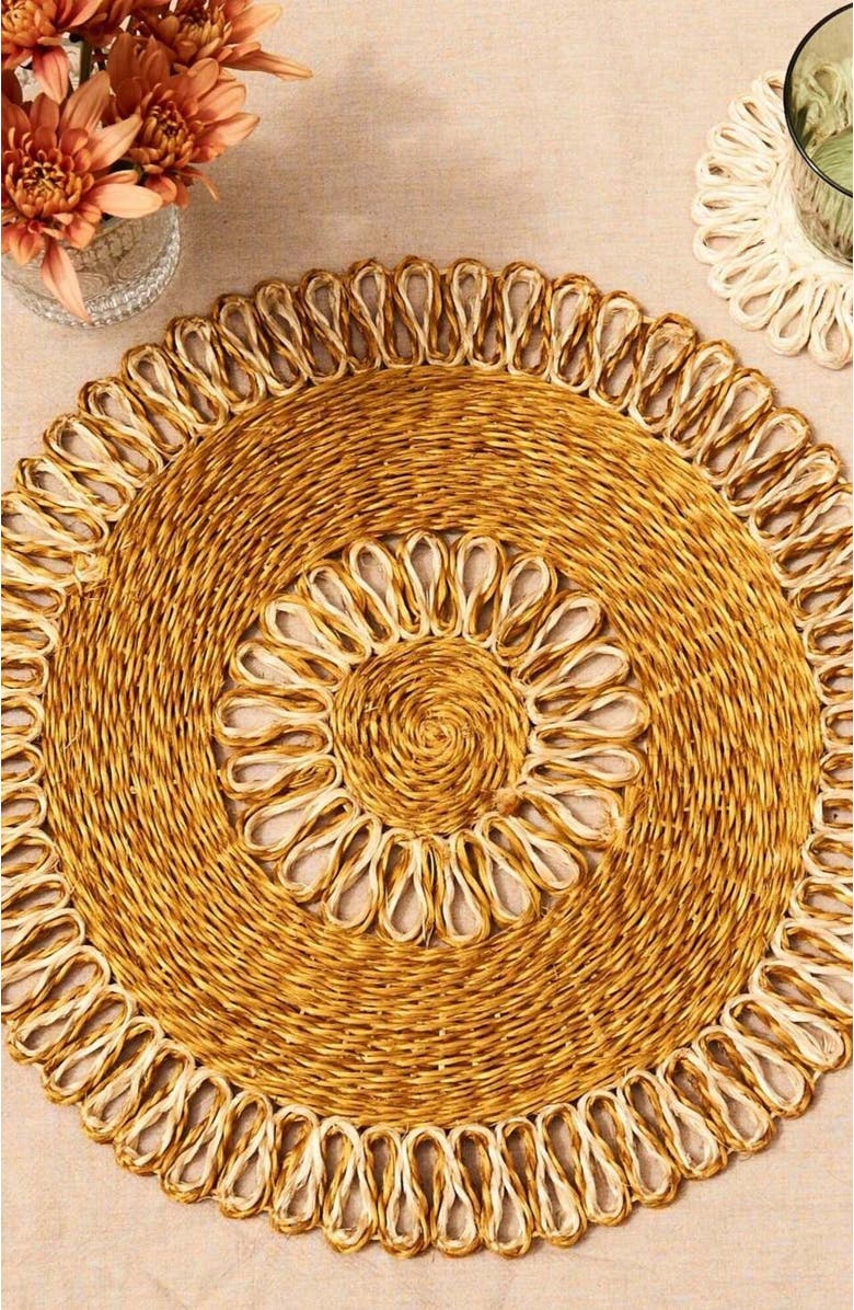 Kubo Araw Woven Abaca Placemats - Set of 2, Alternate, color, Natural
