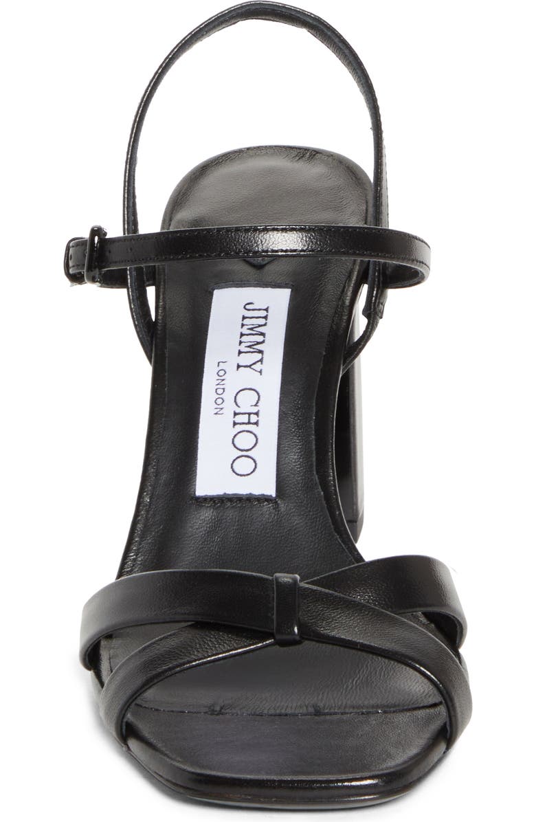 Jimmy Choo Elsy Block Heel Sandal, Alternate, color, Black