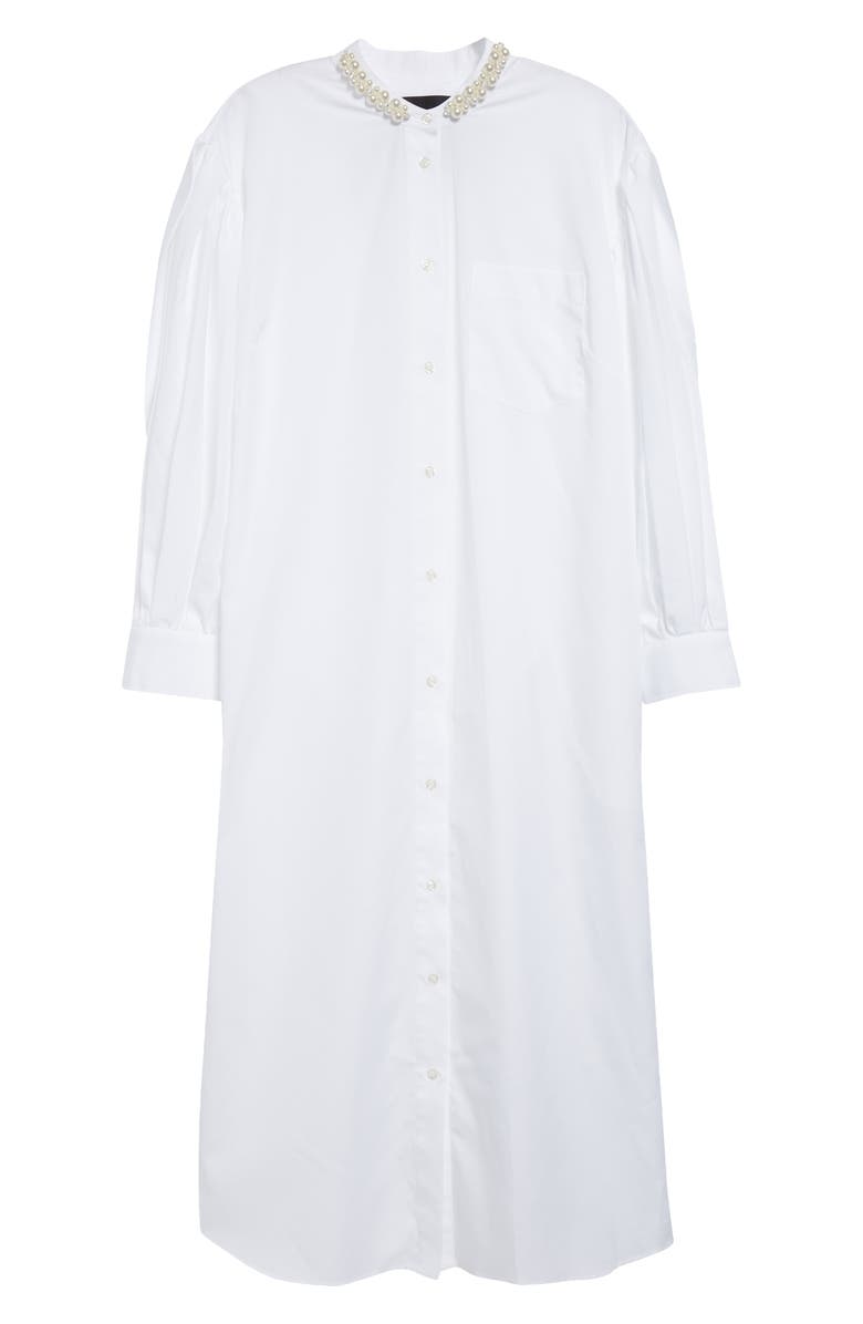 Simone Long Sleeve Bow Top - White