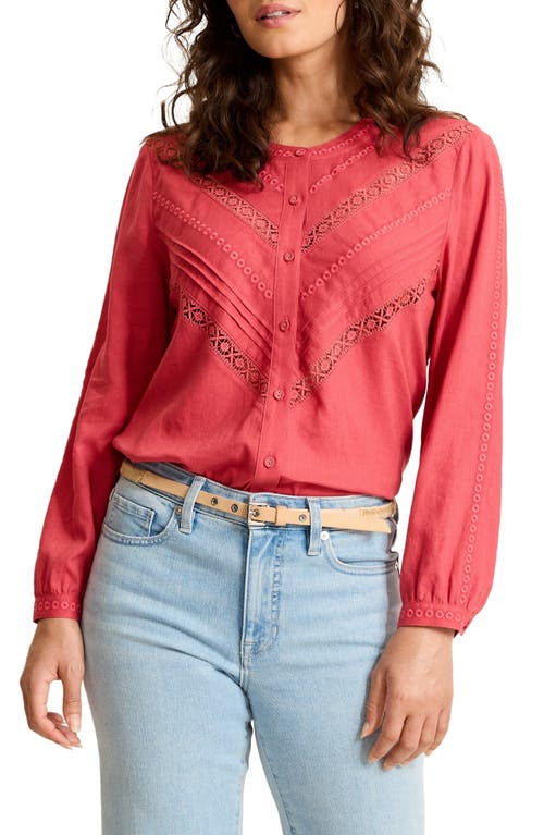 Tommy Bahama Palm Shores Linen Blend Shirt In Gold