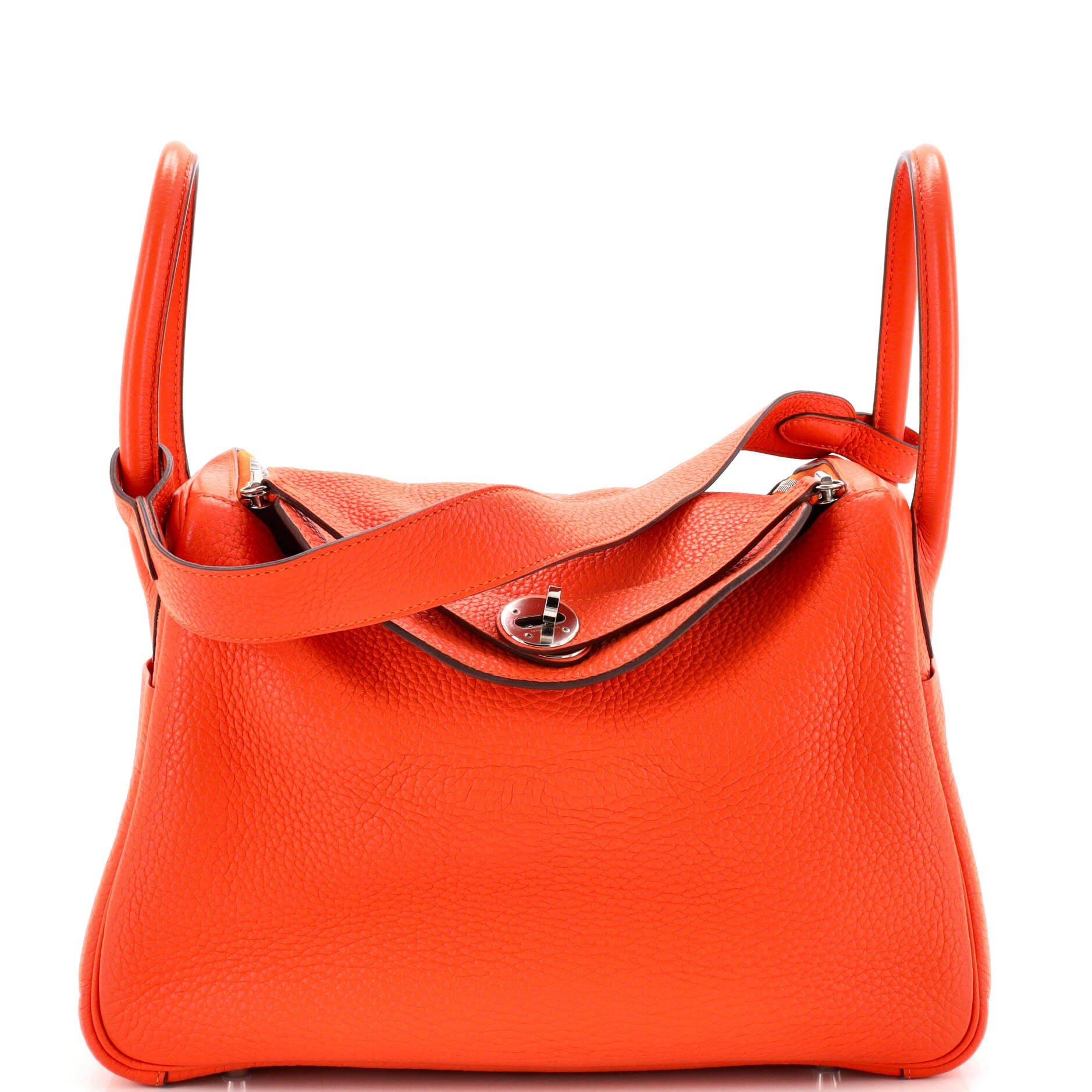 Pre-Owned Hermes Lindy Bag Clemence 30, Main, color, Feu