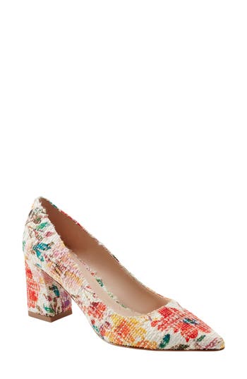 Marc Fisher Ltd Zala Block Heel Pump In Neutral