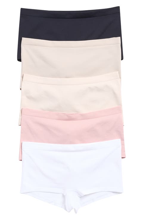 Soft Smoothing Seamless 5-Pack Assorted Boyshorts