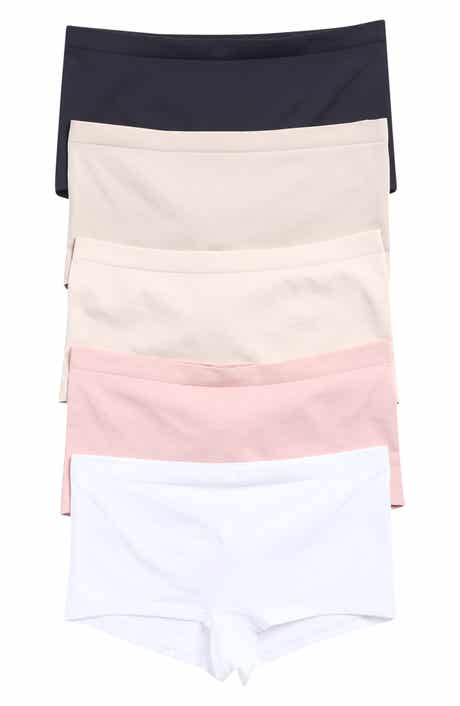 YOGALICIOUS Soft Smoothing Seamless 5-Pack Assorted Boyshorts