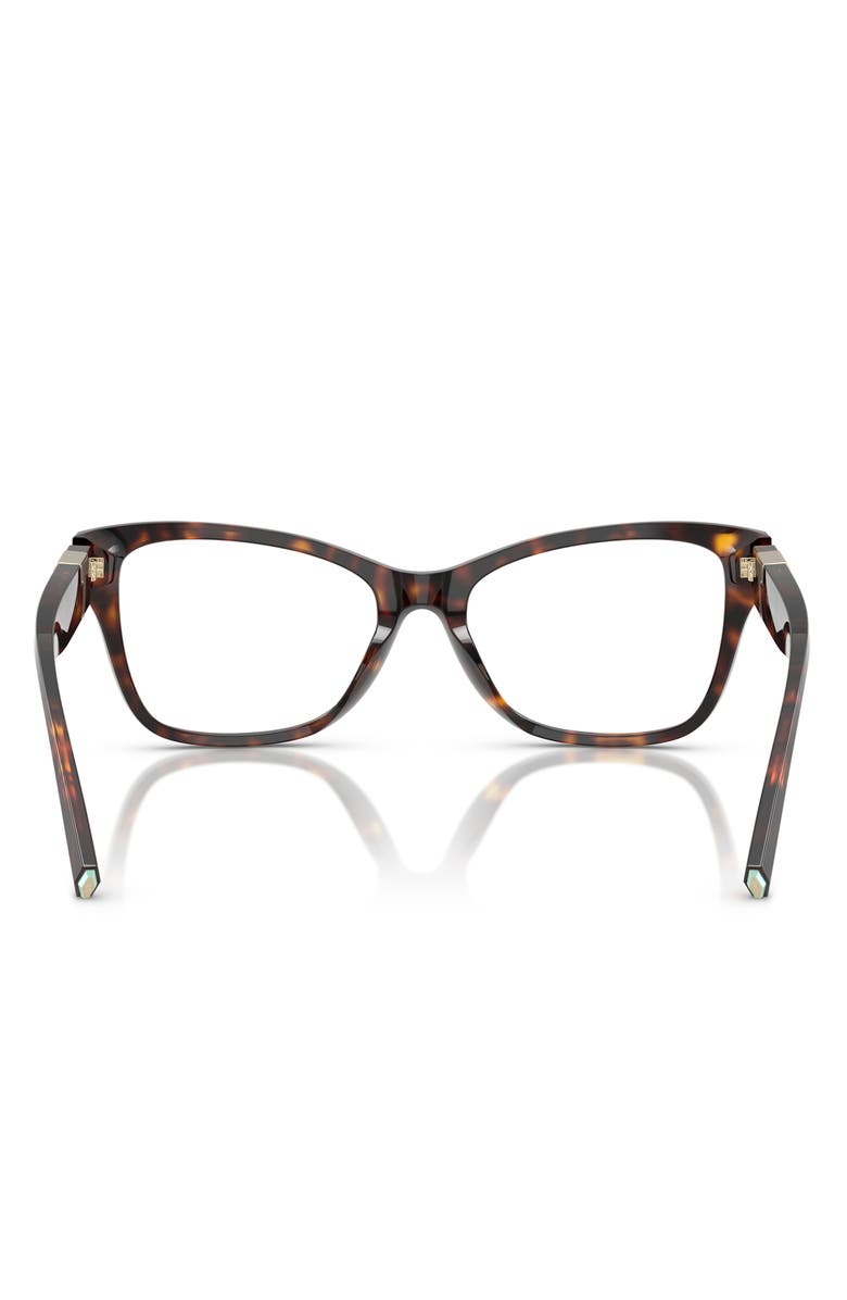 Tiffany & Co. 54mm Butterfly Optical Glasses, Alternate, color, Havana / Demo Lens