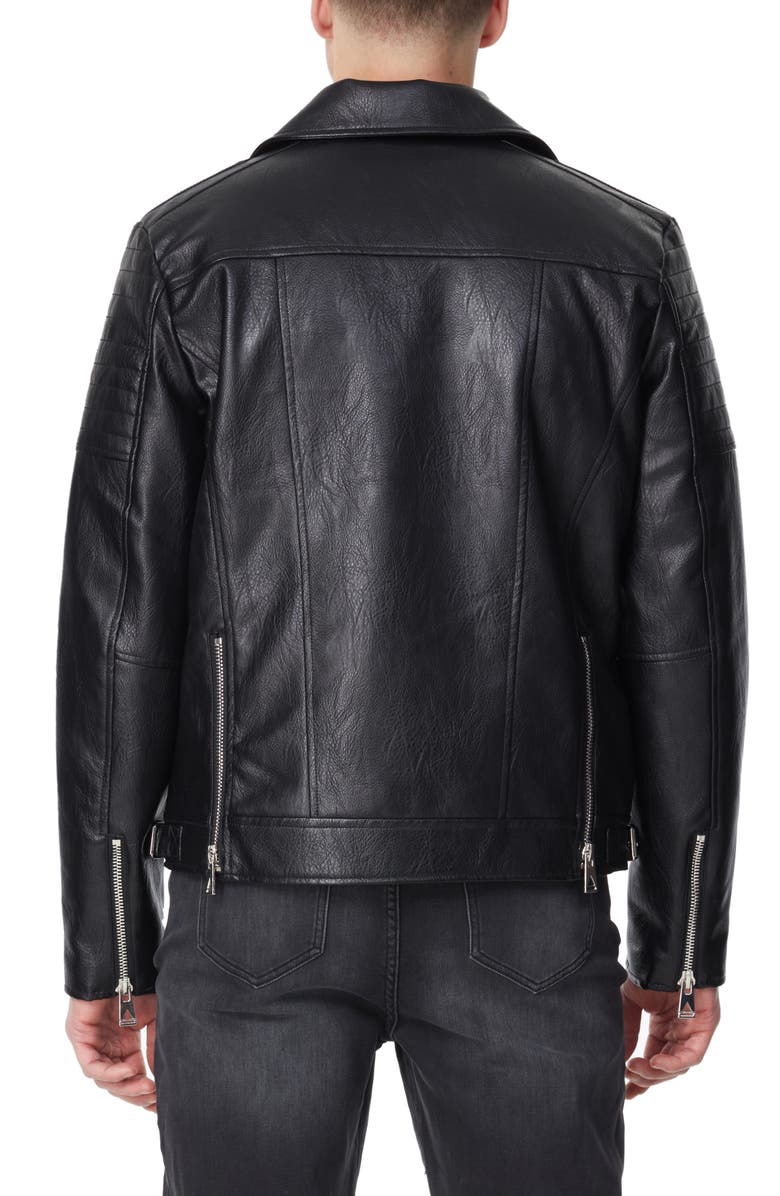 elevenparis Faux Leather Biker Jacket, Alternate, color, 