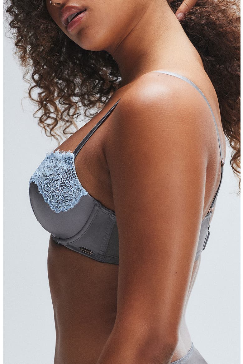 Nite Shade Underwire Padded Demi Bra, Alternate, color, MASTERMIND GREY